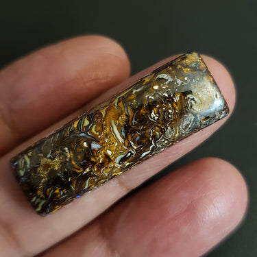 Natural Boulder Opal Cabochon. Size- approx. 38x13mm